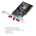 PCI Internal TV Tuner Card MPEG Video DVR Capture Recorder PAL BG PAL I NTSC SECAM PC PCI Multimedia Card Remote. 
