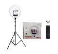 18" Inch (45cm) LED Ring Light & 3 Phone Holder With Tripod Selfie Mobile Laptop Live Beauty Light Lamp Big Photography Ringlight with Stand for Phone Studio for Tiktok Youtube Live Makeup Photography Video.