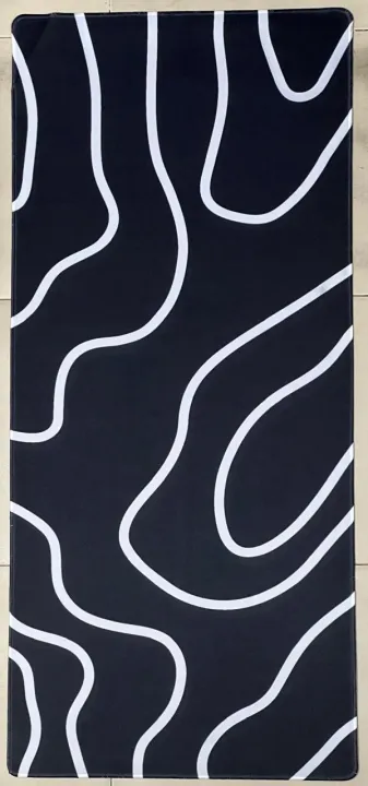 WHITE%20&%20BLACK%20Large%20Gaming%20Mouse%20Pad%2090x40cm%20(35.4x15.7in)%20-%20Non-Slip%20Rubber%20Base%20Desk%20Mat%20&%20Keyboard%20Pad%20for%20Gaming,%20Office%20-%20-%20Image%206