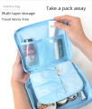 Cosmetic bag high value square bag portable hand-held toiletry bag travel storage waterproof storage bag large capacity. 