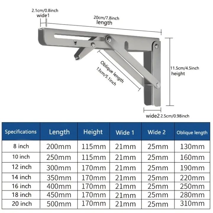 2%20piece%20Heavy%20Duty%20Folding%20Shelf%20Brackets%20-%208,%2010%2012%20-%20Wall%20Mounted%20for%20Bench%20Table%20with%20Screws%20-%20Image%203