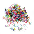 50 Pieces Colorful Small Mini Eyes Eye Needle Hook Eyelet Thread Gold Buckle Jewelry Making DIY. 