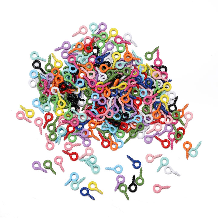 50%20Pieces%20Colorful%20Small%20Mini%20Eyes%20Eye%20Needle%20Hook%20Eyelet%20Thread%20Gold%20Buckle%20Jewelry%20Making%20DIY%20-%20Image%204