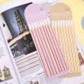 【Fashion】Long Page Tag Sticky Index Morandi Stripe Memo Transparent Long Flag.