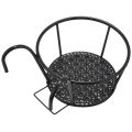 NXFDSIOZ 2X Metal Flower Holder Shelf Stand Hanging Pots Basket Plant Garden Wall Storage.