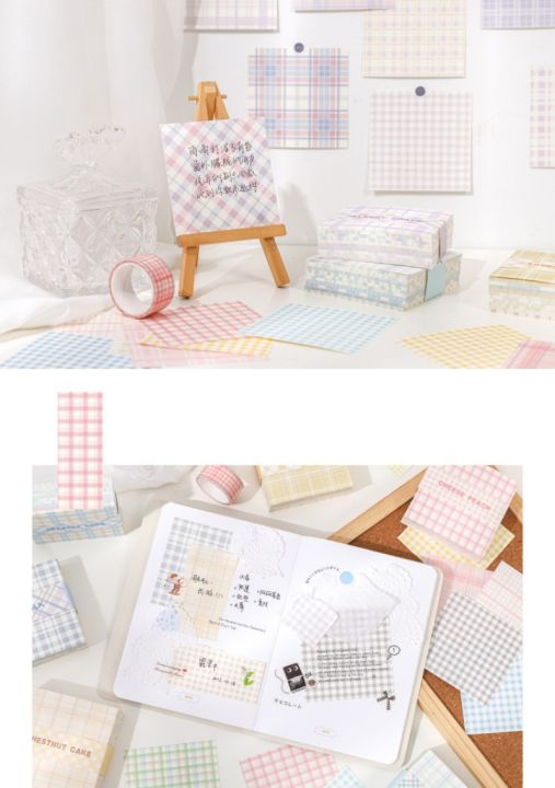 Panda%20Online%20200%20Sheets%20Lattice%20Element%20Series%20Grid%20Memo%20Pad%20Checkered%20Sticky%20Notes%20Album%20Diary%20Journal%20Decorative%20DIY%20Scrapbooking%20-%20Image%205