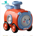 Baby Train Toy Baby Train Toy Whistleless Press-and-go Mini Vehicle Lovely Cartoon Animal Slide Car Boys Girls Gift Rotate Face Toy -1 PCS.