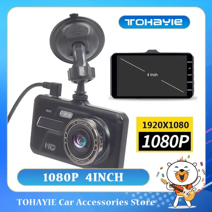 TOHAYIE%204%20Inch%20IPS%20Touch%20Screen%20Dash%20Cam%201080P%20Car%20DVR%20Dual%20Lens%20Car%20Camera%20Dashcam%20Wide%20Angle%20Video%20Recorder%20Rear%20Camera%20Night%20Vision%20(without%20TF%20Card)%20-%20Image%202