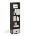 5-Tier Narrow Bookcase 60x12 inch Bookshelf Cabinet Cube Organizer Book Shelves Display Storage Shelves Rack for Small Spaces Home Office Living Room by Nahid Furniture.