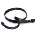 PCIe 8 Pin Male to Dual PCIe 2X 8 Pin (6+2) Male Power Adapter Cable with USB Dust Cover Used for Each Interface Laptop. 