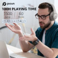 Picun ANC-05 Active Noise Cancelling Headphones with ENC Tech, Wireless Bluetooth Headphones Over Ear Headsets 40H Playing Time. 
