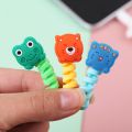 Multifunction Silica Gel Cartoon Animal Modeling Cable Strap Ties / Universal Wire Winder Clip / Reusable Fastening Cable Cords Organizer / Cable Line Management Tools. 