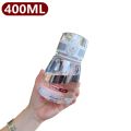 400ml Mini Drinking Water Bottle BPA Free Plastic Water Cup Portable Reusable Flip Top Sports Water Bottles for Outdoor Camping. 