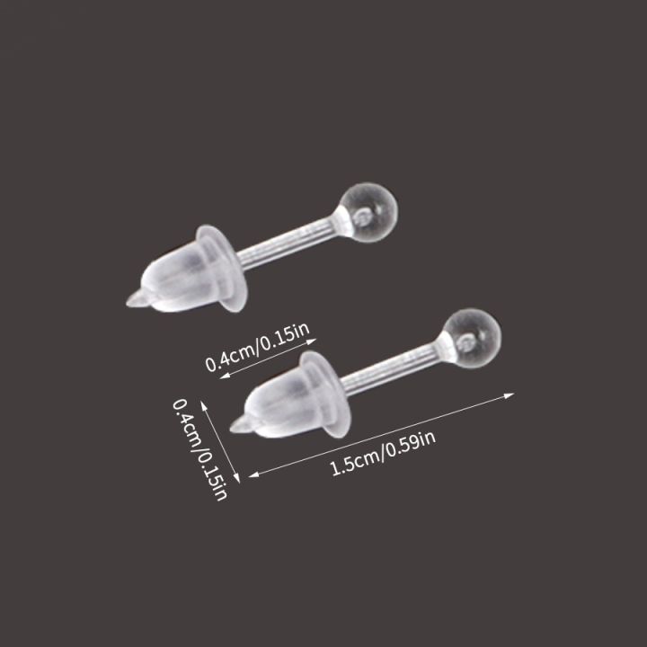 100%20Set%20Plastic%20Ball%20Earrings%20Clear%20Ear%20Pins%20Resin%20Earring%20Backs%20Nickel%20Free%20Earrings%20Piercing%20Retainers%20DIY%20Ear%20Accessories%20-%20Image%206