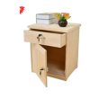 Newfangled - Bed Side Table with Cabinet/Drawer L 16 + W 16 + H 24 Inch by Furniture Express - Furniture & Decor - Modern and Trendy.