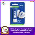 NIVEA Original Care Lip Balm For 24h Moisture With Shea Butter & Natural Oils 4.8g INDIAN. 