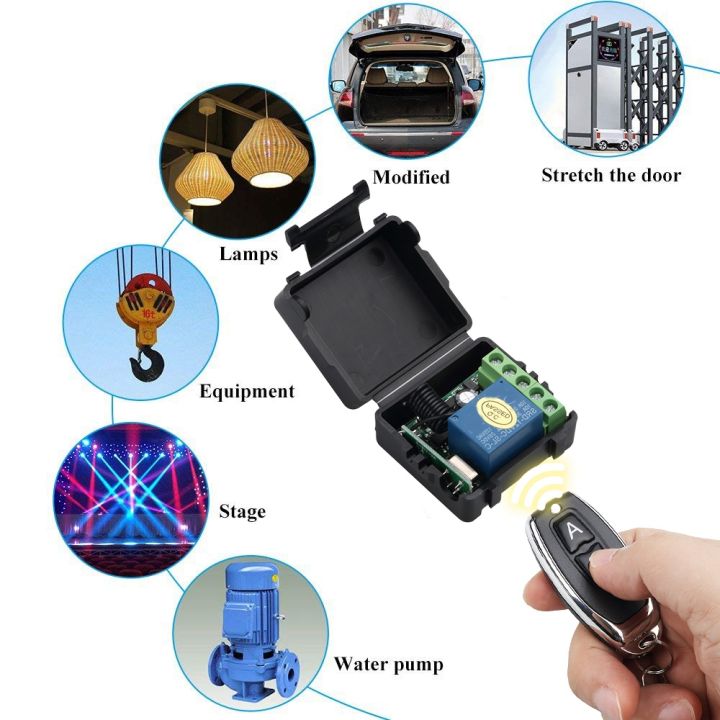 433%20Mhz%20RF%20Wireless%20Switch%20Receiver%20DC%2012V%20Single%20Relay%20Receiver%20Module%20with%201Pcs%20A/B%20Key%20Remote%20on%20Off%20Transmitter%20-%20Image%2010