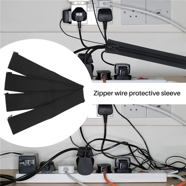 4%20Pack%20Tube%20for%20TV%20Computer%20Home%20Entertainment,Cable%20Management%20Zipper%20Sleeve%20Cable%20Organisers%20Sleeve%20-%20Image%205