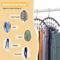 Windproof hangers Sturdy PVC waterproof Space-saving hamgers 10 clips Stainless steel hangers for clothes for Home organization. 
