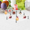 Qiunery Dessert Cupcake Stands Set Of 3 Cup Cake Treat Stand 3 Tier Acrylic Cupcake Stand Display Shelves Riser Dessert Display Tower For Party Wedding Collectibles Figures.