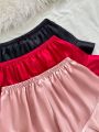 Premium Silk Ruffle Trim Shorts – Regular Fit Sleepwear.