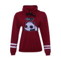 Ladies Hoodie Marron hoodie Panda print Hoodie. 