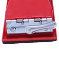 Rectangle paper grit sandpaper holder hand sander red black.