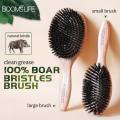 BOOMSLIFE Boar Bristle Hair Brush Women Combs for Hair Wood HairBrush Detangle Straightener Brush Hair Comb Barber Accessories. 