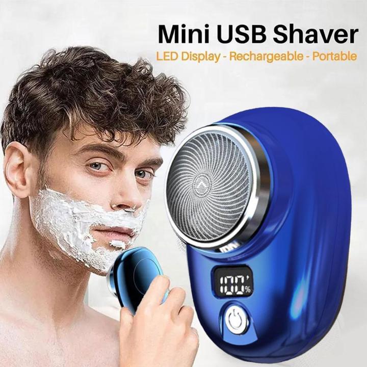 Mini Raser Shaving Mini Electric Razor Shaver for Men Vehicle Mounted Shave with Digital ...