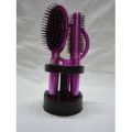 Bohua Make Up Brush Set Hair Brush/Comb/Mirror With Stand – Hair Brush Set 3 Piece. 