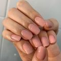 24 Pcs Press on Acrylic Nails Set with Glue Solid Colors False Nails for Girls Short Square Fingernails Nail Tips Removable.