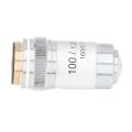 High Power Microscope Lens, Achromatic Objective Corrosion Resistant Brass for Biology. 