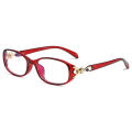 Xiaohongshu with the same anti-blue light reading glasses for ladies HD elderly ultra-light fashion high-end middle-aged and elderly reading glasses.