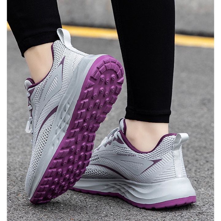 Zulijian Shoes for the Old Women's Summer Hollow-out Mother Shoes Mesh Breathable Lightweight Soft Sole Sports Middle-Aged and Elderly Walking Shoes