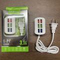 Phone Charger USB Power Strip Multifunctional Quick Charging 6 Ports USB Mini Extension Socket HUB Splitter. 