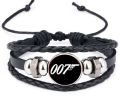 Marvel Charm Bracelet Superhero Iron Man Heart Captain America Shield Shaped PU Leather Bracelet. 