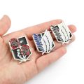 Classic Anime Aot Attack on Titan Brooch Wings of Freedom Enamel Pins Metal Badges Cosplay Collection Accessories Gift for Fans.