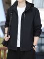 Shell Jacket Men's Coat Autumn 2023 New Korean Style Casual Hooded Outdoor Mountaineering Jacket Men's Jacket Fashion.