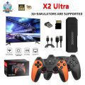 X2 Ultra Video Game Console 4K Game Stick HD Retro Video Game Console Wireless Controller TV 30+Emulator For PS1 Or Only GamePad.