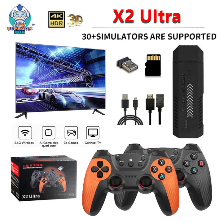 X2 Ultra Video Game Console 4K Game Stick HD Retro Video