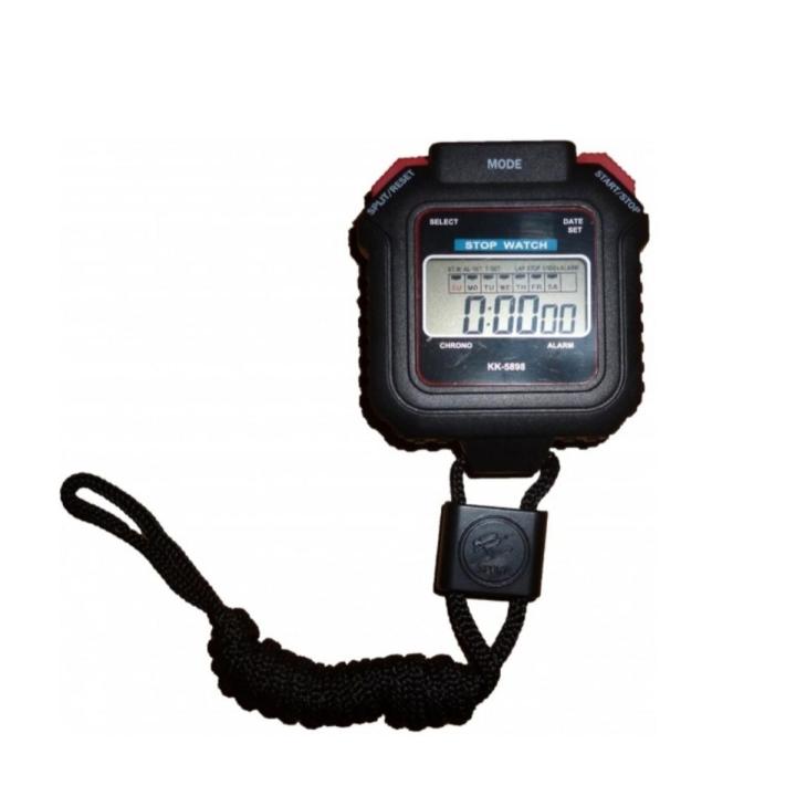 KK-5898 Digital Handheld Mini Pocket Stop Watch Stopwatch Timer Sport Alarm