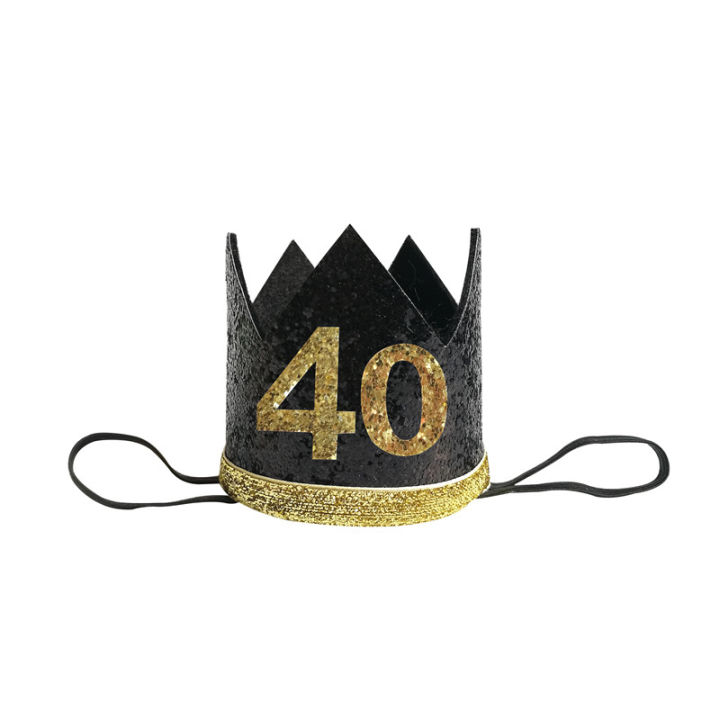 Chicinlife%201Pcs%2030%2040%2050%2060%20Year%20Old%20Crown%20Birthday%20Headband%20Birthday%20Party%20Hat%20Anniversary%20Adult%2030th%20Birthday%20Decor%20Supplies%20LaoXzhongX%20-%20Image%203