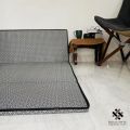 Relax Floor Mattress - Grey Block Pattern Sleeping Mat. 