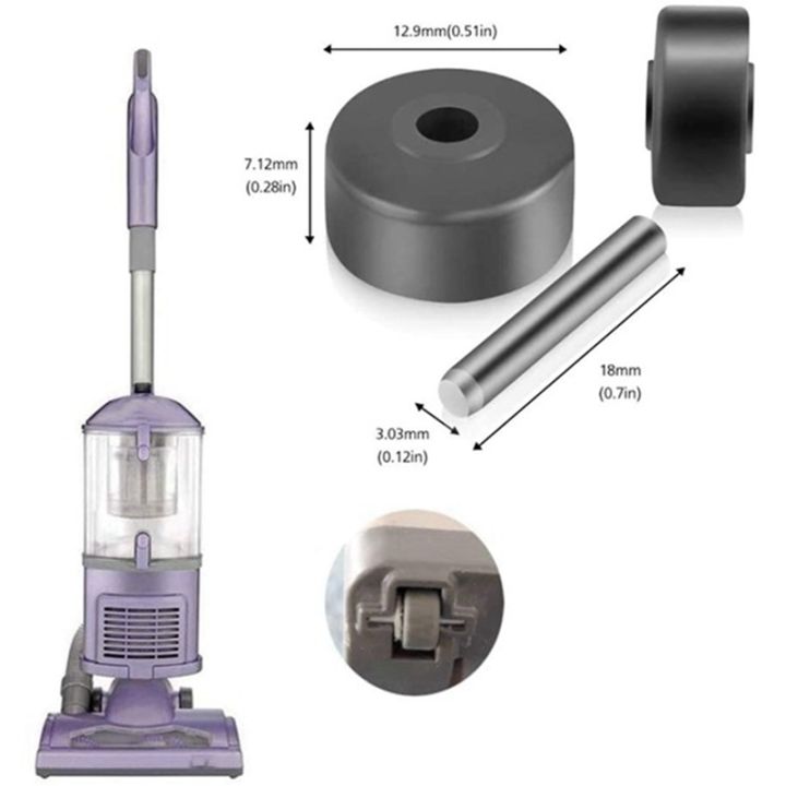 JAERBEE%206%20Ground%20Brush%20Wheels%20for%20Shark%20Vacuum%20Cleaner%20NV350%20NV352%20NV355%20NV356E%20NV500%20NV501%20and%20More%20-%20Image%203