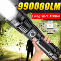 Powerful Rechargeable Flashlight GT10 LED High Power Flashlights Long Range Torch Tactical Lantern For Emergency. 