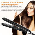 Ubeator -High-Grade Professional Ceramic Steam Hair Straightener Fast Heating Vapor Hair Flat Iron for Women-515-Black. 