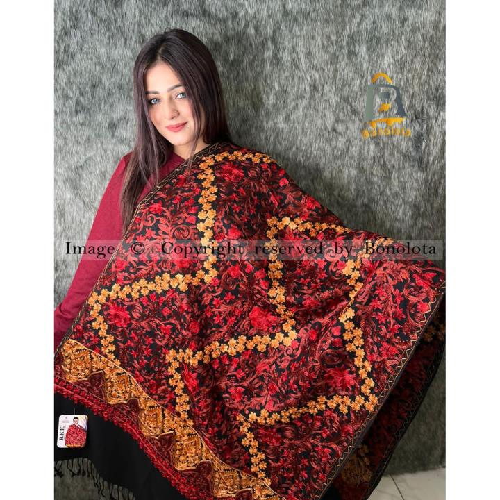 Kashmiri Poshmina shawl || Women winter collection || shal || Bonolota