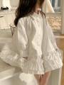 Pink House Shirt Dress 2024 Spring and Autumn New Foreign Style Girls Lapel Long Sleeve Princess Dress Children's Skirt Tide. 