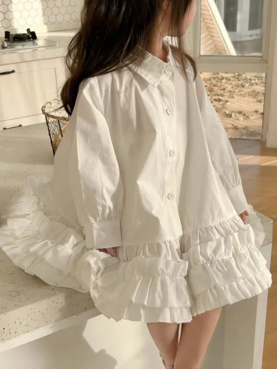 Pink%20House%20Shirt%20Dress%202024%20Spring%20and%20Autumn%20New%20Foreign%20Style%20Girls%20Lapel%20Long%20Sleeve%20Princess%20Dress%20Children's%20Skirt%20Tide%20-%20Image%207