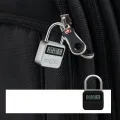 Metal Timer Lock LCD 99 Hours Max Timing USB Timer Padlock,Silver. 